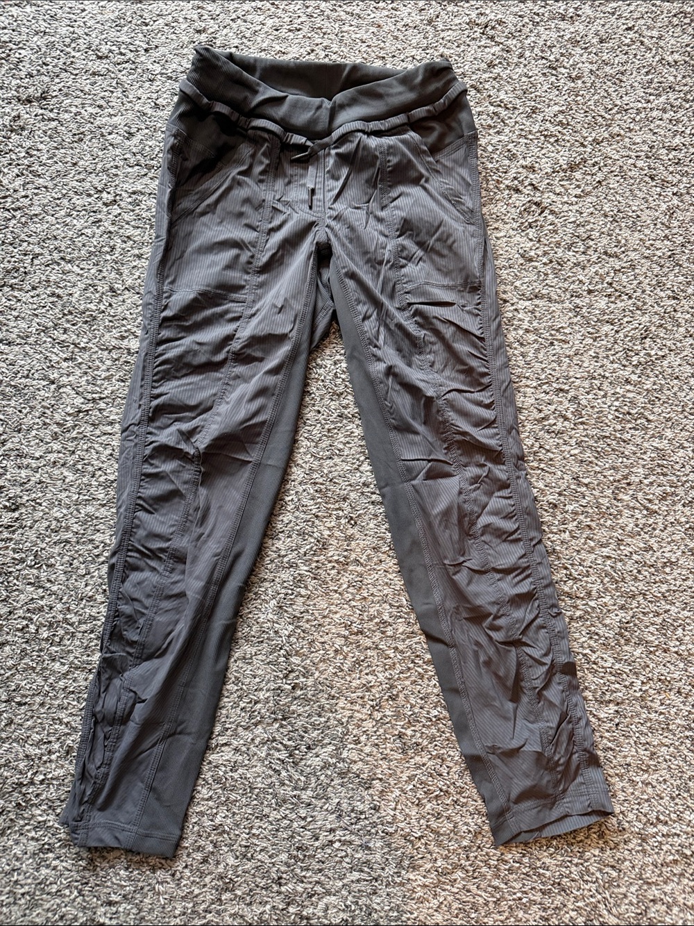 lululemon athletica Charcoal Gray Stretch Performance Trousers